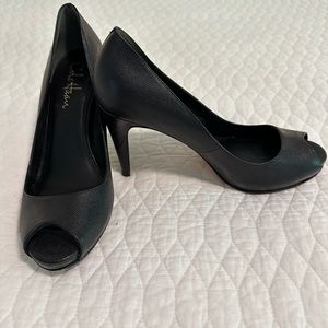 Cole Haan Nike Air Black Peep Toe Pumps